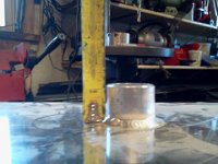 2013-12-02 14.28.06  Measuring height of original filler tube.